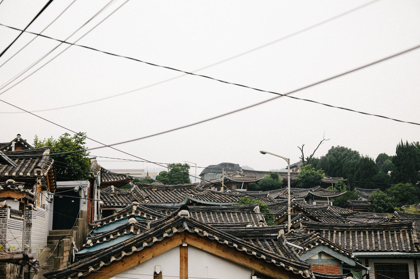 Rooftops in Bukchon, Seoul, South Korea